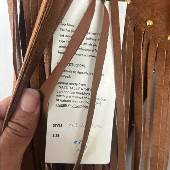 Vintage suede shawl - Picture 6 of 7